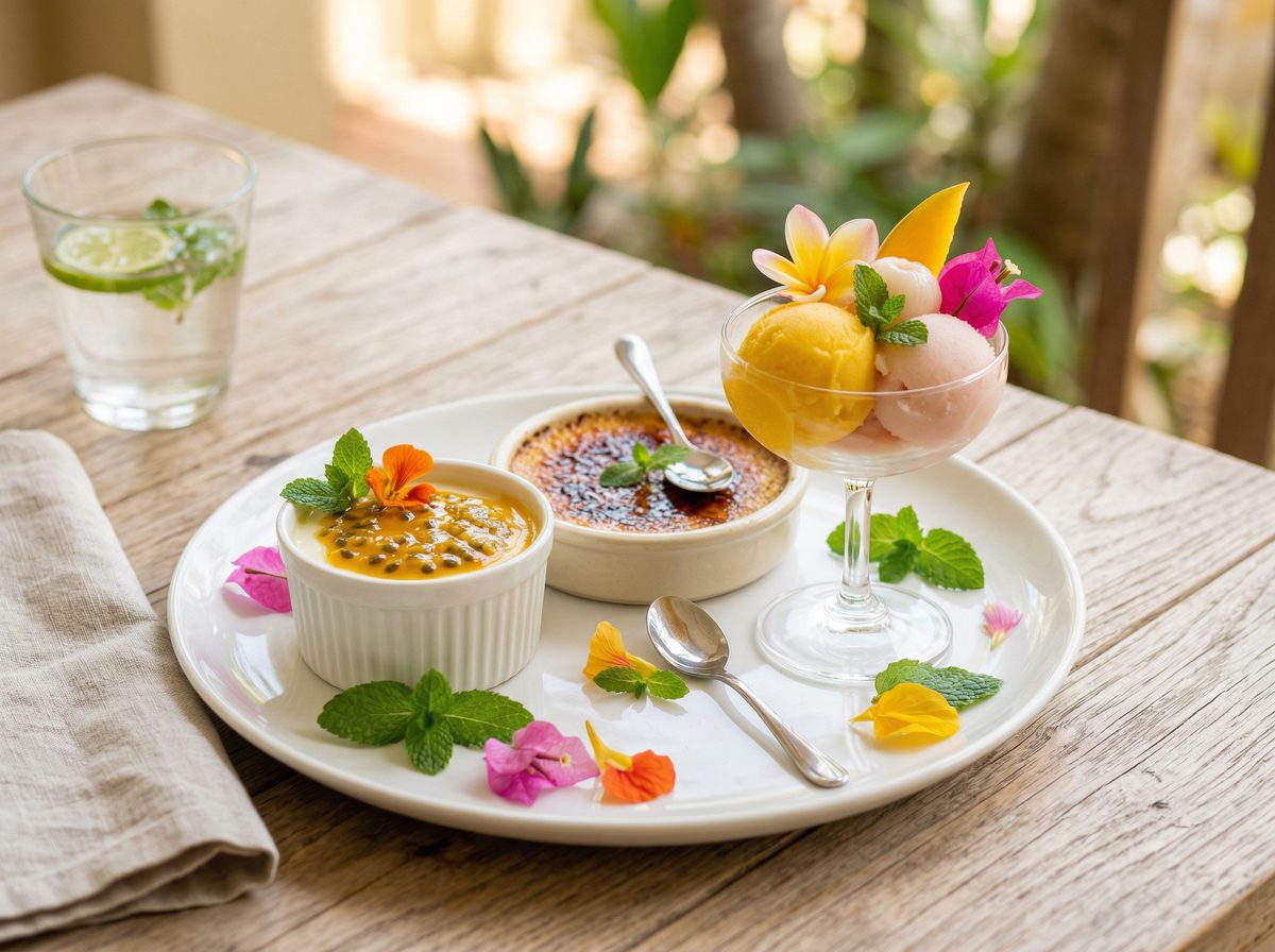 Desserts tropicaux maison